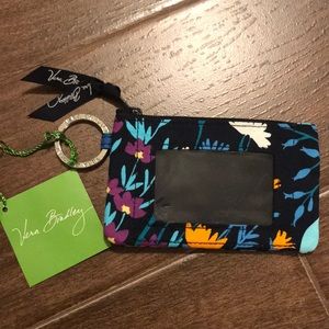 NWT Vera Bradley Zip ID case in Midnight Blues